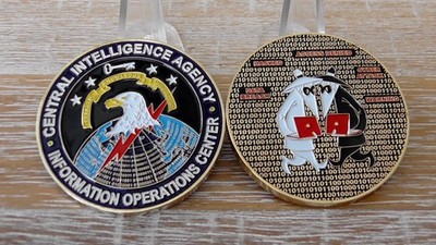 CIA Information Operations Center IOC Cyber Security Spy vs Spy Challenge Coin