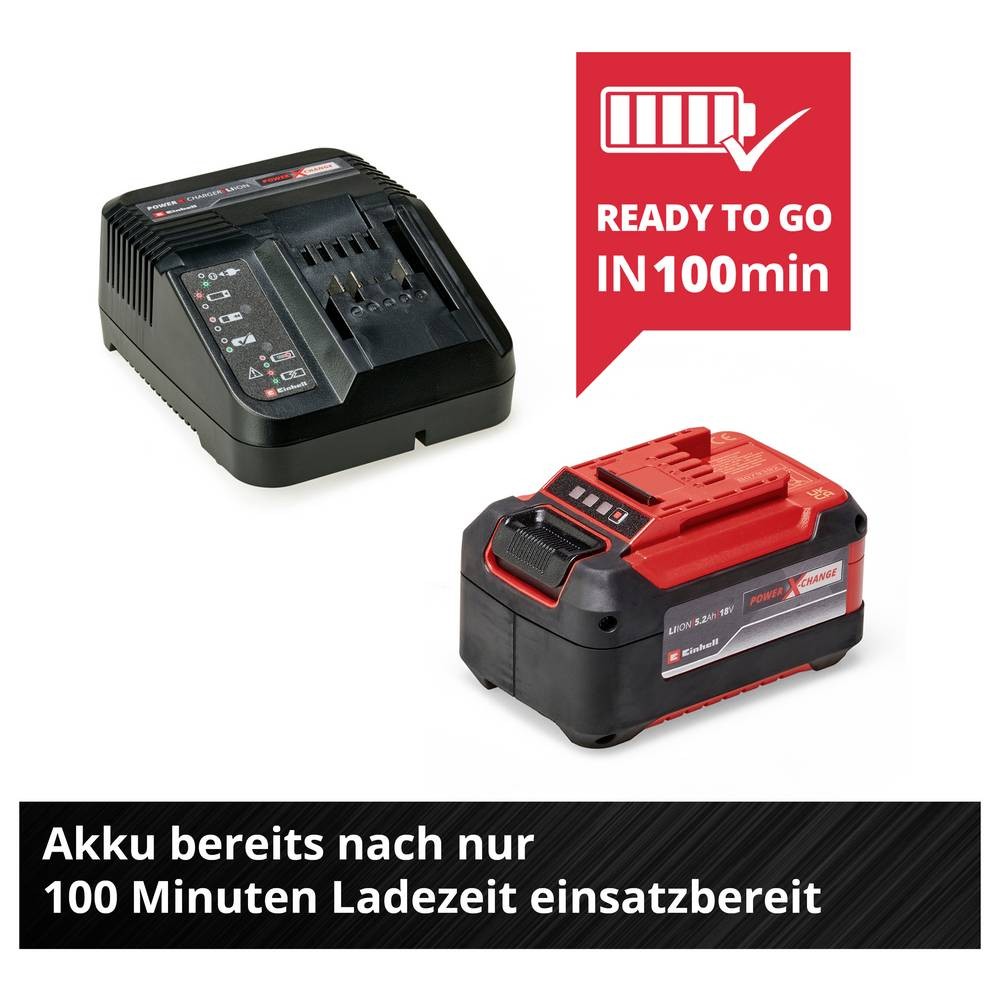 Starter-Kit Einhell PXC batterie 18V 5.2Ah et son chargeur rapide pour outil - 4