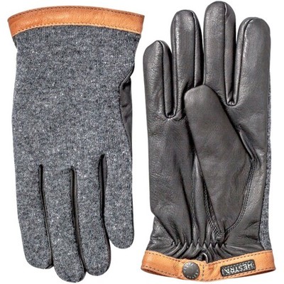 HESTRA Deerskin Wool Tricot Gloves Woll Lederhandschuhe Unisex mit Innenfutter
