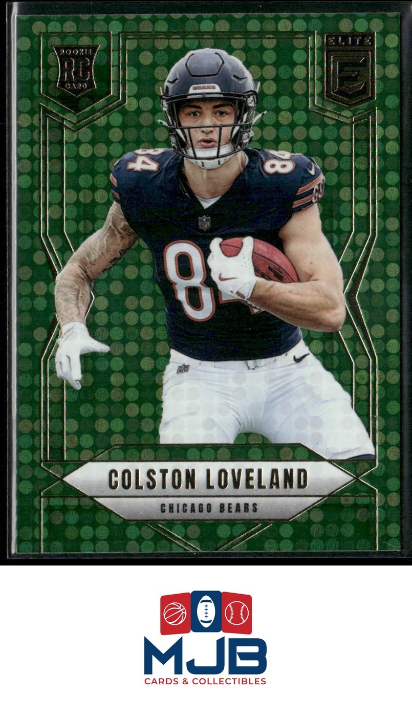 2025 Donruss Elite Colston Loveland Green Disco Rookie #109