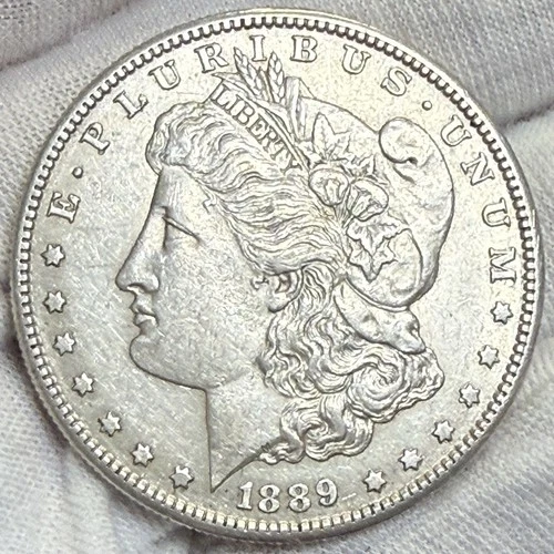 1889-S Morgan Silver Dollar AU ~ Better Date Low Mintage (L480)