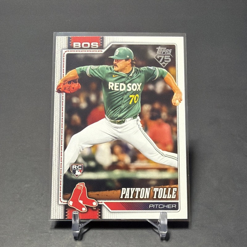 2026 Topps Payton Tolle Rookie Card Boston Red Sox Baseball Card #15 RC