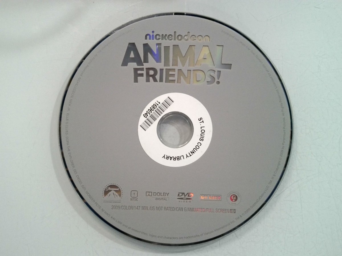 Nickelodeon Animal Friends! DVD 2009 Animated NTSC Region 1 Dora