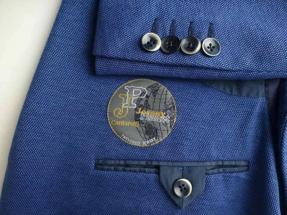 Blazer Cantarelli Planet Jersey 52C/42S Azul Italia Chaqueta Abrigo Deportivo Foto 4 de 4