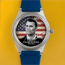 Charlie Kirk Limited Edition Turning Point USA Tribute MAGA Watch Wristwatch