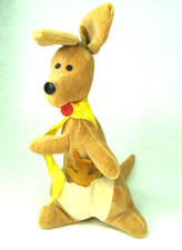 Vintage Disney Kanga And Roo Stuffed Toy 7" 1960  s Made in Japan