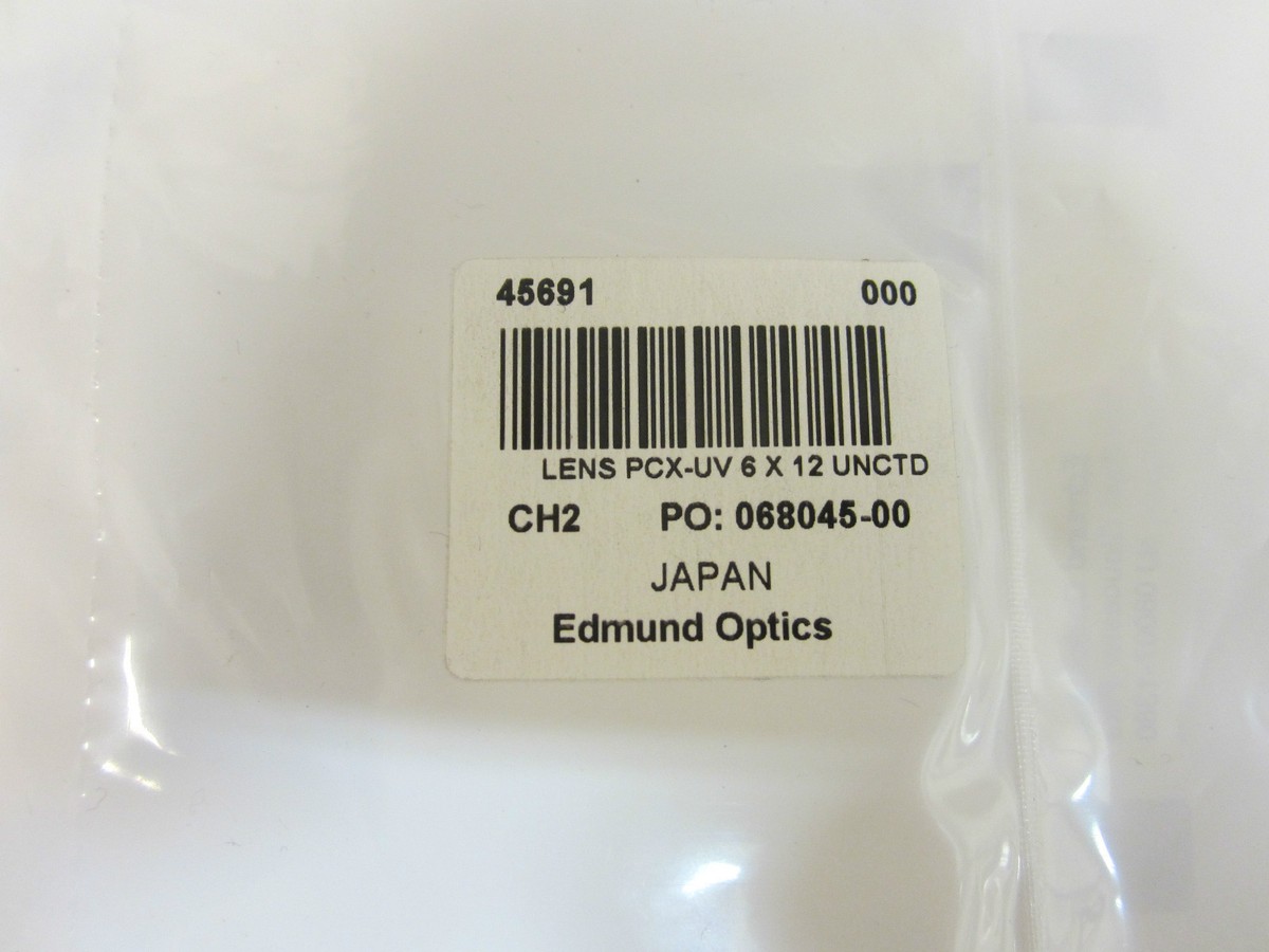 EDMUND OPTICS 45691 LENS PCX-UV 6 X 12 UNCOATED , NT45691 | eBay EDMUND OPTICS 45691 LENS PCX-UV 6 X 12 UNCOATED , NT45691 | eBay