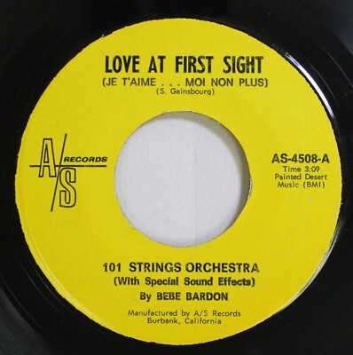 Rock 45 101 Strings Orchestra - Love At First Sight (Je T'Aime ... Moi Non Plus)