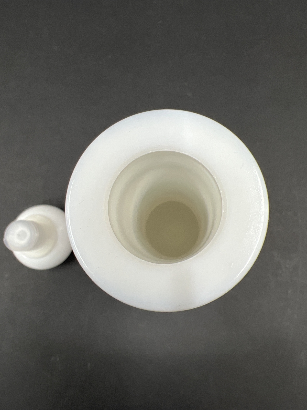 Arcopal Optical Set for Liquor Bottle in Opaline With 4 Glasses Moka Cream