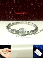 BRACCIALE DONNA SWAROVSKI ELEMENTS Cristalli Ragazza Argento Diamanti gioielli