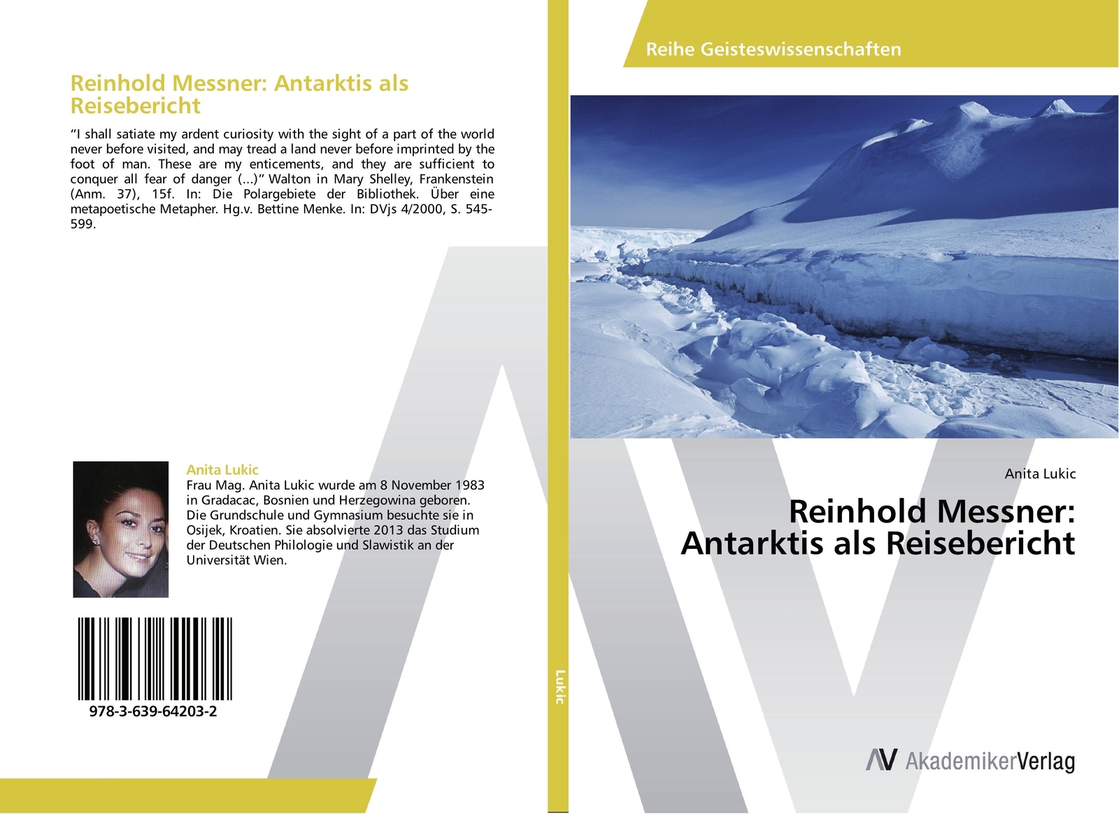 Thumbnail - Reinhold Messner: Antarktis Als Reisebericht Anita Lukic Taschenbuch