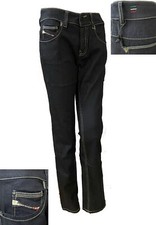 Diesel BRUCKE sz 25 25x32 Women's Dark Blue 8AA Straight Leg Jeans Italy NWT