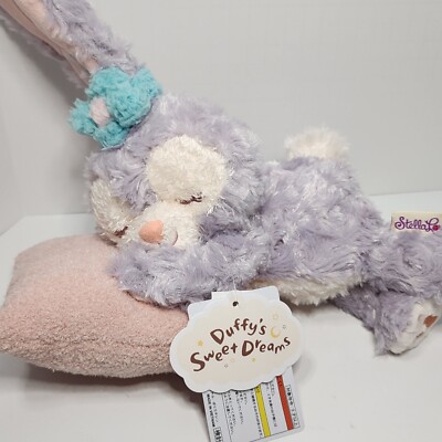 Tokyo Disney Duffy Friends StellaLou Bunny Plush Soft Toy Blanket Sleepy Time