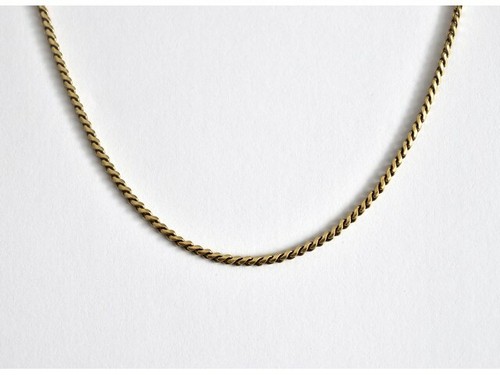 Heavy 18ct gold flat s link chain 