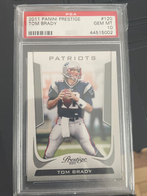 2011 panini prestige Tom Brady (Rare) PSA 10