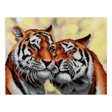 Bead Embroidery Kit Tigers Bead needlepoint Bead stitching Beadwork DIY VDV