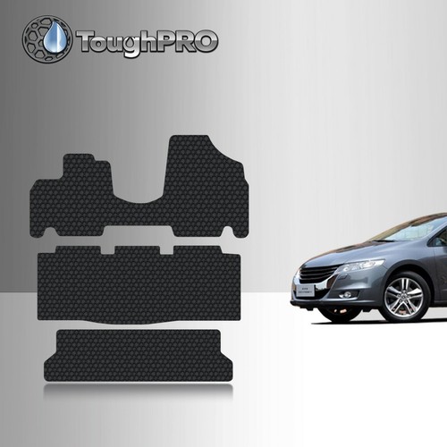 ToughPRO Floor Mats + 3rd Row Black For Honda Odyssey All Weather 2005