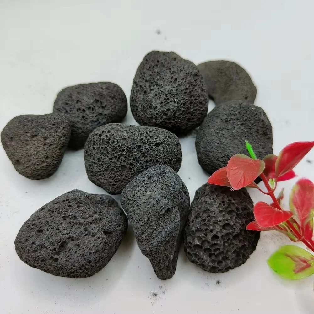 Natural Porous Black Volcanic Stone Lava Rock raw For aquarium decoration