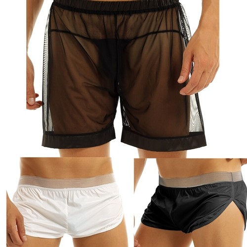 Mens See-through Shorts Mesh Short 