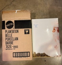 1991 Plantation Belle Auburn Hair Porcelain Barbie Doll w/Shipper Box 7526 NRFB