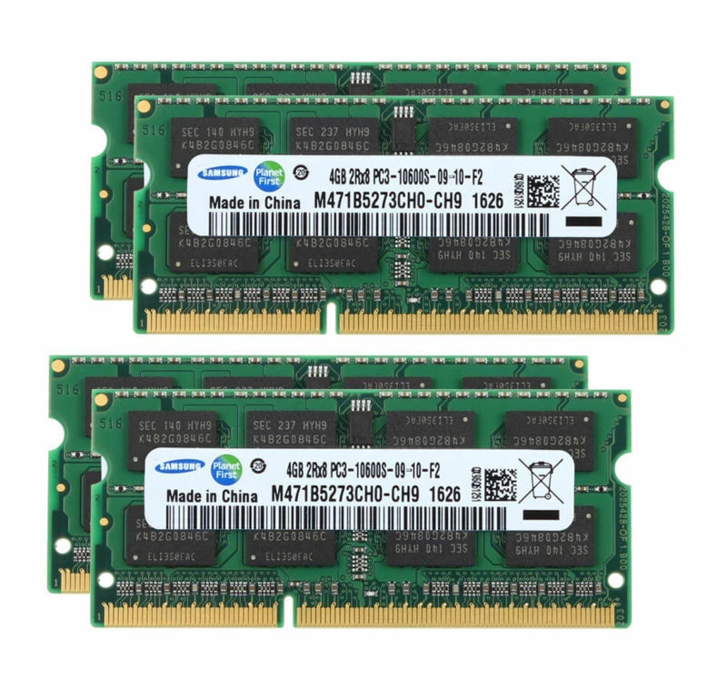 Samsung 4GB 2RX8 DDR3 1333MHz PC3-10600S 204PIN SODIMM Laptop RAM Memory LOT - Image 3 of 4