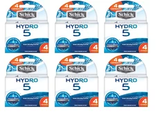 Schick Hydro 5 Hydrating Razor Blade Refills - 24 Cartridges