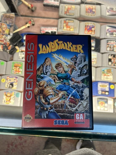 Land Stalker Sega Genesis Game  And Original Book Box