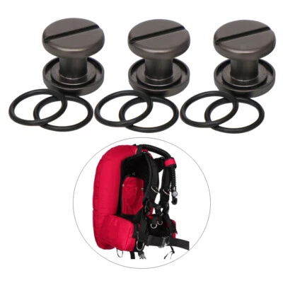 MARKENLOS 6x Ersatz Marine Edelstahl Scuba Diving Backplate Pad Buchschrauben