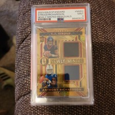 2023 Panini Gold Standard Newly Minted CJ Stroud Anthony Richardson /199 PSA 9 