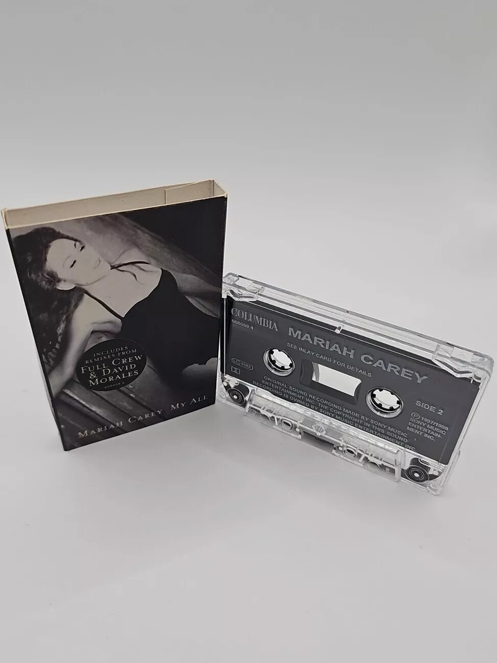 MARIAH CAREY - MY ALL 1998 UK CASSETTE TAPE SINGLE PROMO STICKER EXTREMELY RARE