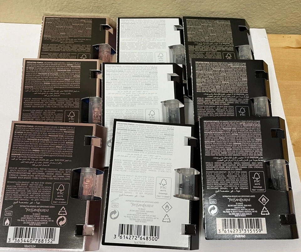 Perfume Yves Saint Laurent 0,04 oz 1,2 ml, muestra X 9 Foto 2 de 2