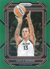 2023 Panini Prizm WNBA CAYLA GEORGE #58 GREEN PRIZM ACES