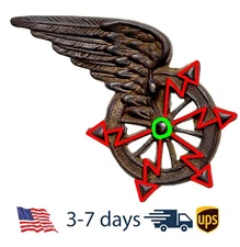 WW1 Austro-Hungarian Army Cap Hat Badge Cockade Telegraph regiment un 1917 #9215