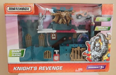 NEW Matchbox Knight's Revenge Giant Expanding Playset With Vehicle Included