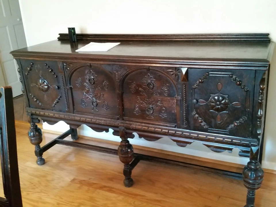 Juego de muebles de comedor antiguos vintage Foto 2 de 3