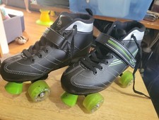 Men's Roller Derby Black Laser 7.9MX 4 Wheel Roller Skates Size 7 Model 23817