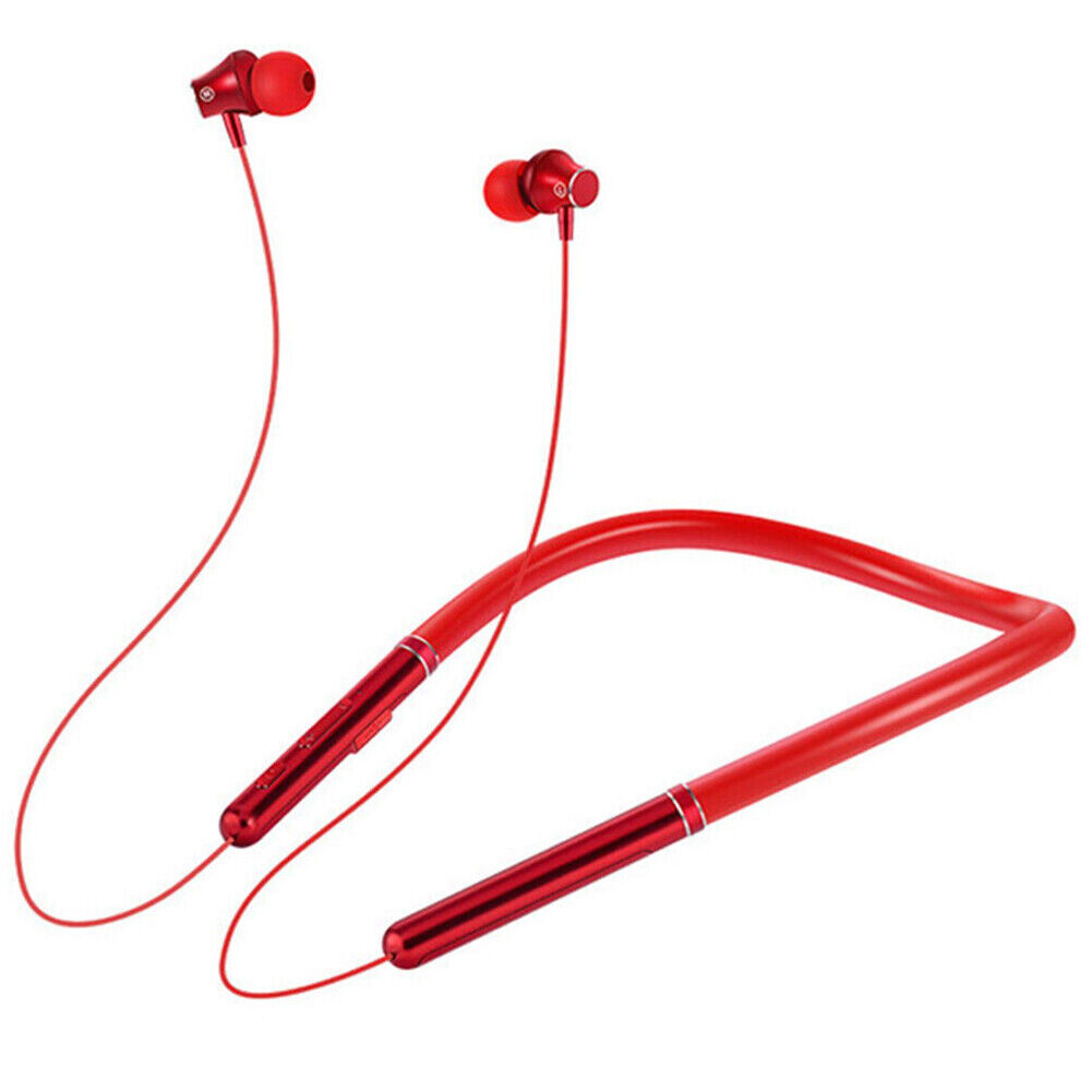 Wireless Bluetooth Earphone Neckband Magnetic Sport Headset for Android iOS