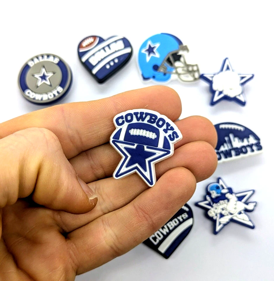 DIJES ZAPATOS DALLAS COWBOYS (12 piezas) Fútbol Único Regalo Accesorios Conjunto Lote Foto 2 de 4