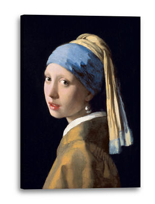 Kunstdruck Jan Vermeer - Mädchen mit dem Perlenohrring (1665)