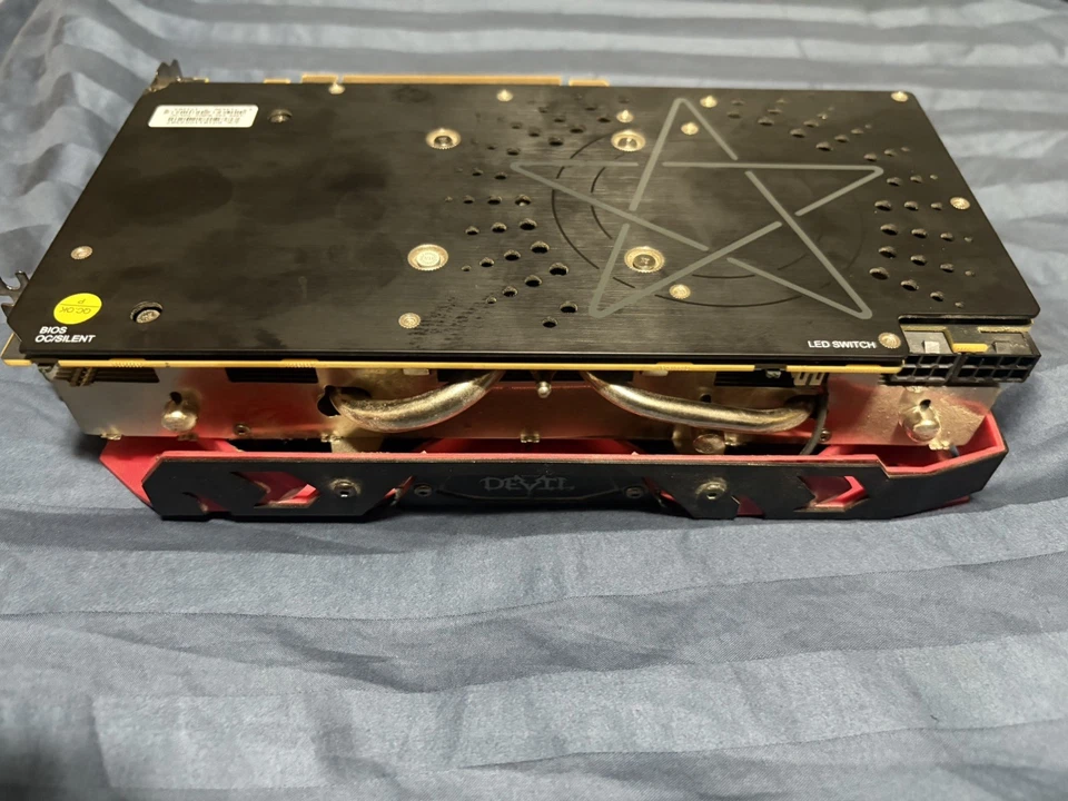 PowerColor RED DEVIL Radeon RX 590 OC 8GB DDR5 HDMI DVI Graphics GPU AMD - Image 3 of 4