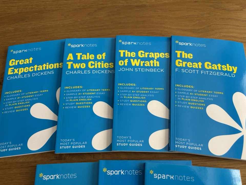 SparkNotes Study Guide Books -Variety Lot Of 7 Titles 1984 - Like New Condition! - Image 3 of 4