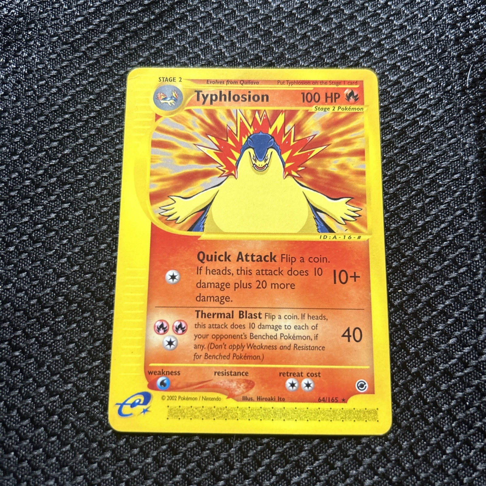 NM Typhlosion  64/165 Reg.  Expedition Set Pokemon Card MP-LP