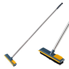 Floor Cleaning Brush Bathroom Windows Wall Tile Wiper Brush Long Handle 2 in 1 S