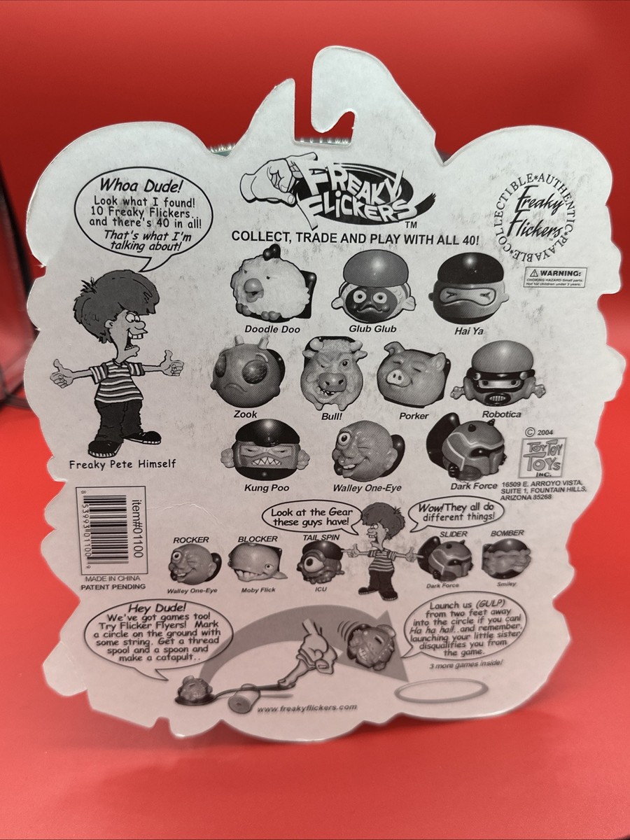 Vintage 2004 Freaky Flickers Toys Trading Playable Figures Brand