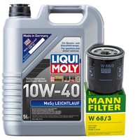 MotoröL Set Liqui Moly 10W-40 5 Liter + ÖLfilter FüR Toyota Carina Camry RAV 4