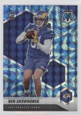 2021 Panini Mosaic Rookies Reactive Blue Mosaic Prizm Ben Skowronek #399 2l4