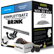 Für MAZDA MX-30 SUV Typ DR Anhängerkupplung abnehmbar +eSatz 13pol uni 20- NEU