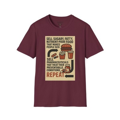 Repeat Cycle Unisex Graphic Tee Big Pharma MAHA Political Apparel