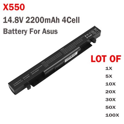 LOT X550 Battery For Asus A41-X550A A41-X550 X550L X550B X550C X450 2200mA 14.8V