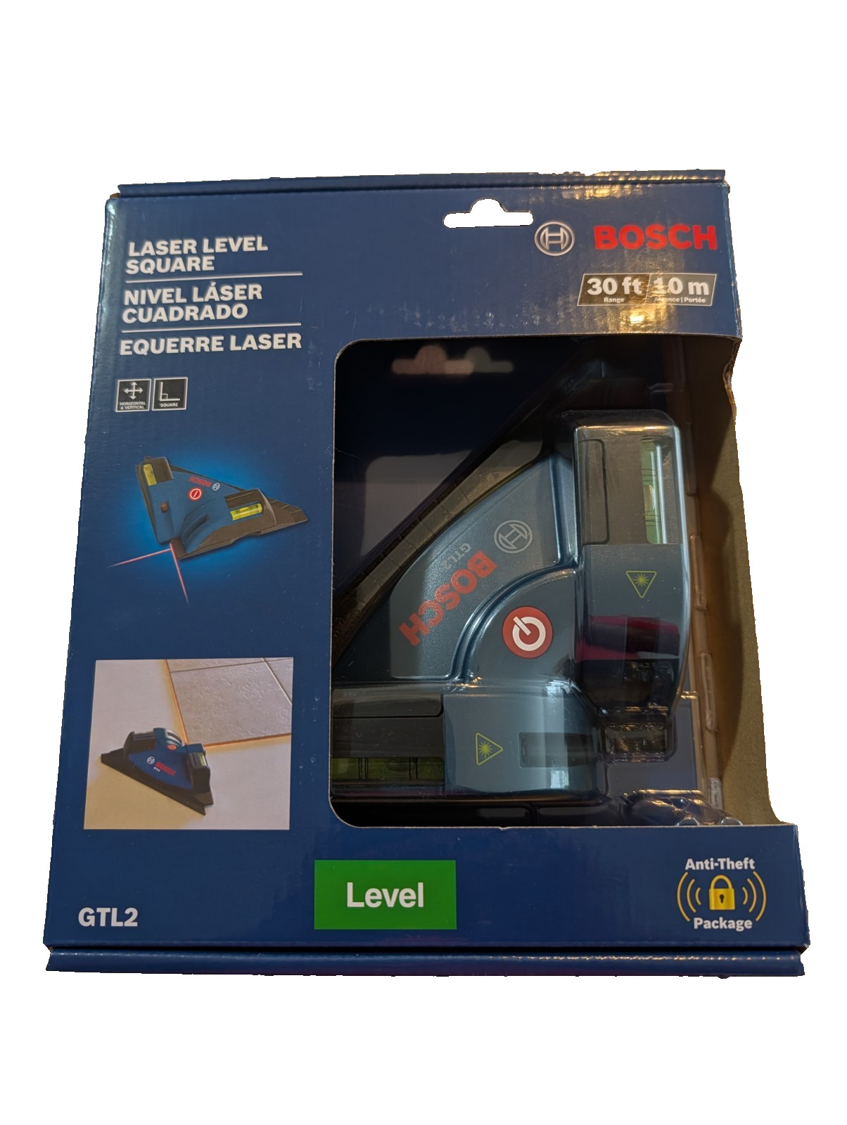 Bosch 30 ft. Laser Level Square GTL2 NEW